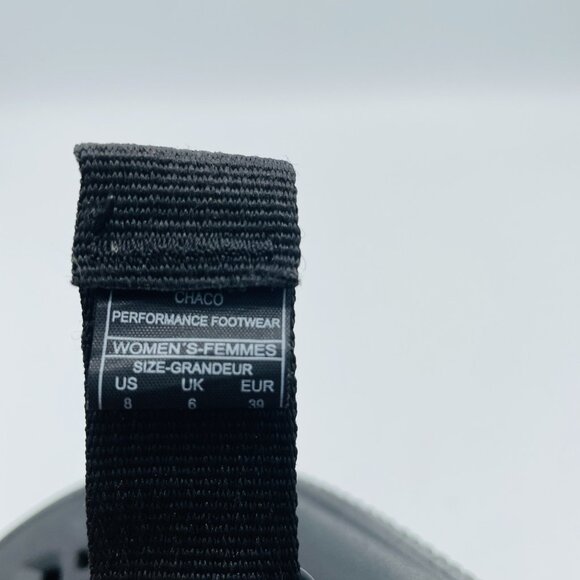 Chaco Shoes Womens Size 8 Black Slip On Adjustable Fit Strap Comfort Sandals - Picture 10 of 11